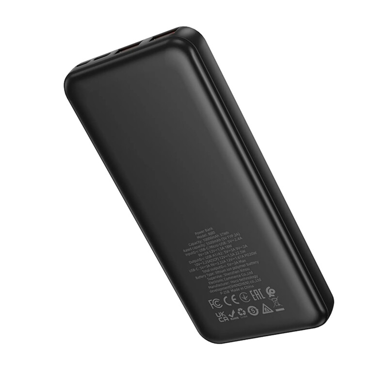 Универсальная мобильная батарея Borofone BJ80 Clever 10000mAh, 22.5W Black (6941991121593)