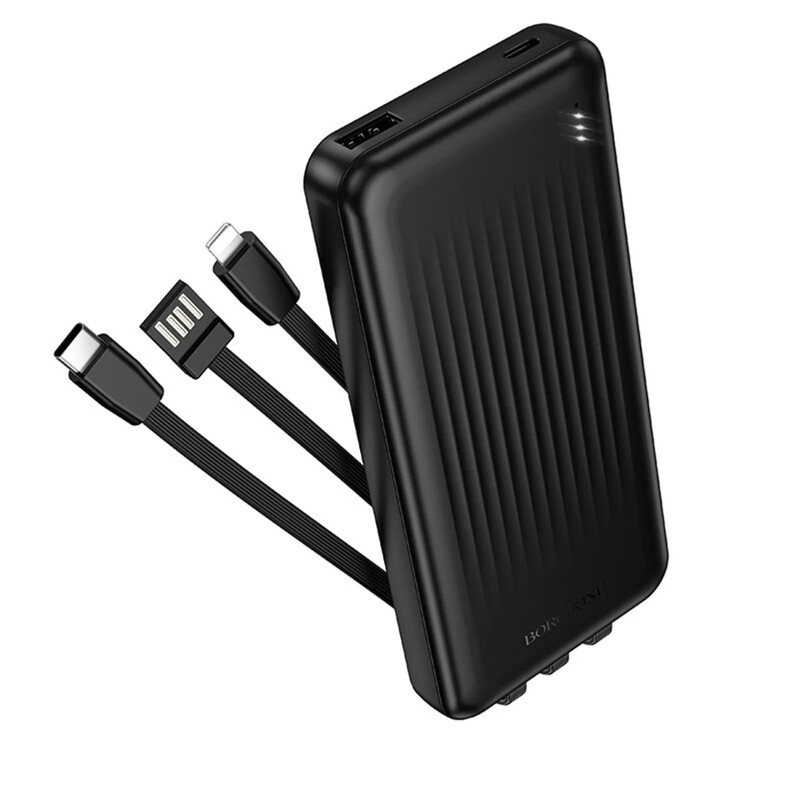 Универсальная мобильная батарея Borofone BJ79 Clever 10000mAh, 10W Black (6941991121531)