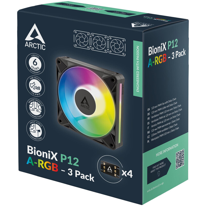 Вентилятор Arctic BioniX P14 A-RGB Black (ACFAN00341A)