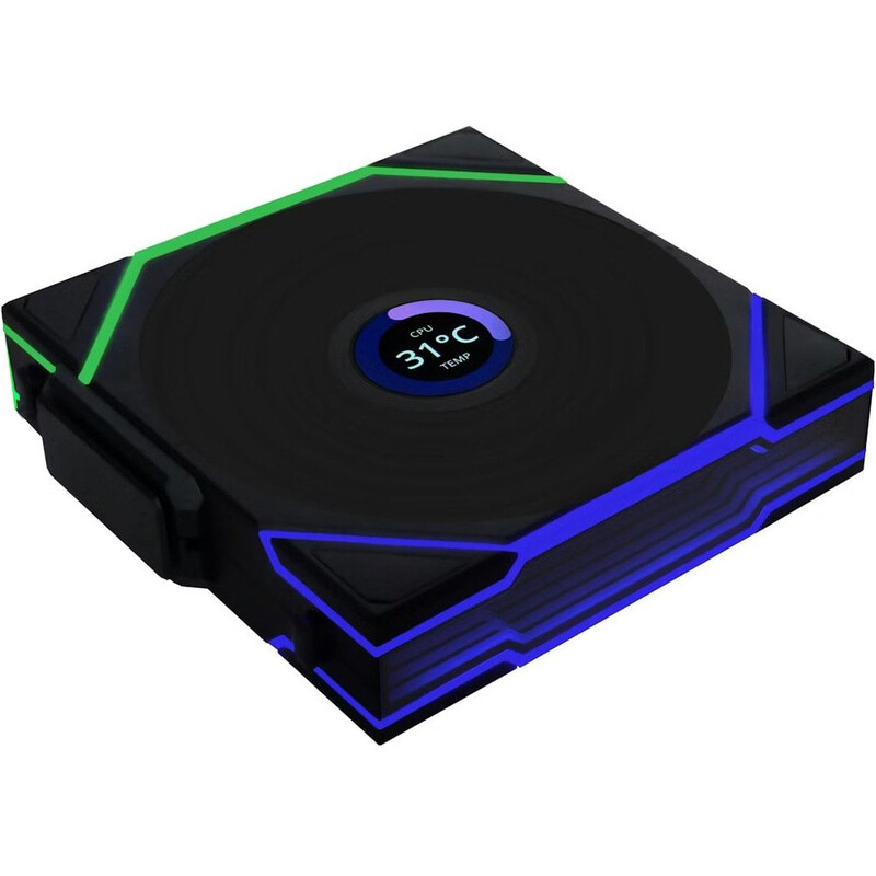Вентилятор Lian Li UNI FAN TL Wireless LCD 120 3-Pack A-RGB Black (G99.12TLLCD1W3B.00)