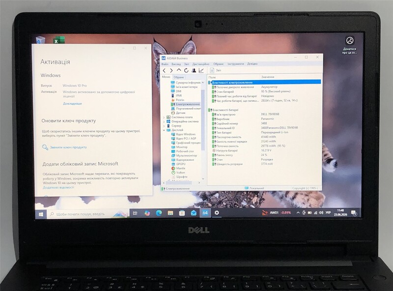 Ноутбук Dell Latitude 3470 / 14" (1366x768) / i3-6100U / 8GB / 128GB SSD / Win10Pro - Б/в