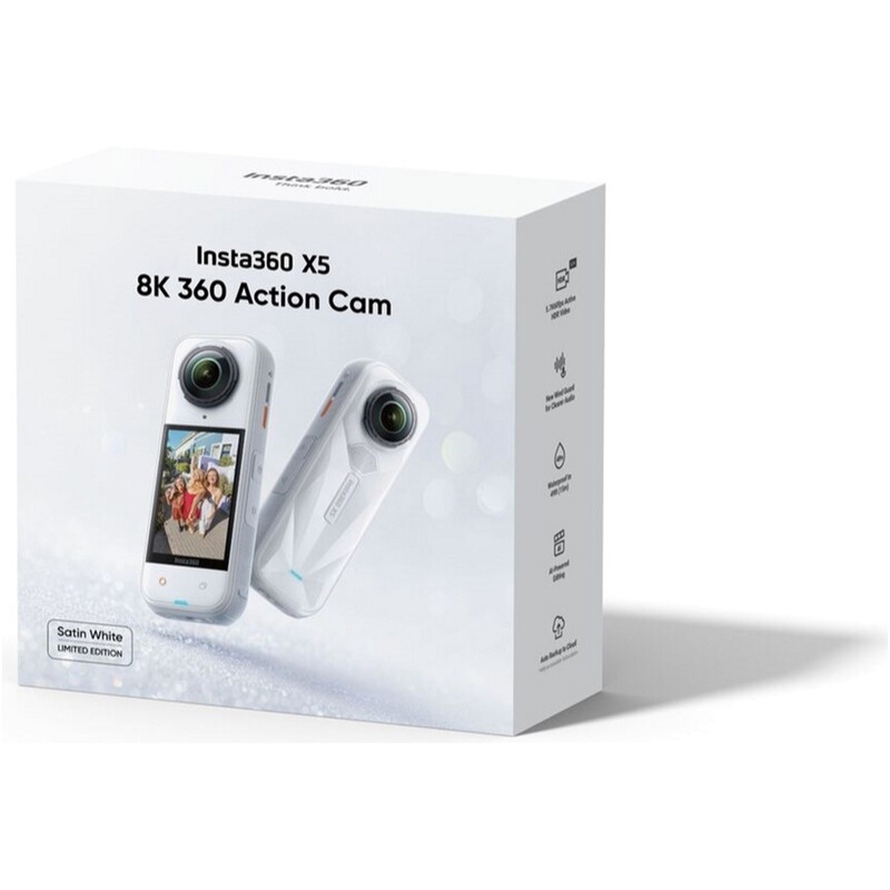 Екшн-камера Insta360 X5 Standard Bundle Satin White Limited Edition (6977644763612)