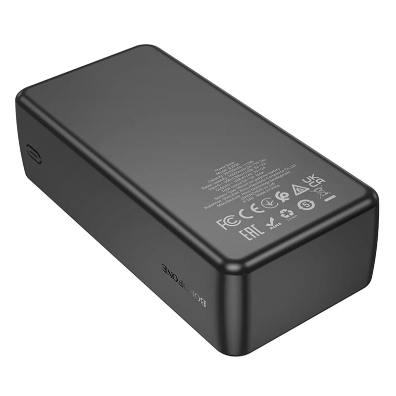Універсальна мобільна батарея Borofone BJ55B Graceful 30000mAh, 10W Black (6941991116421)