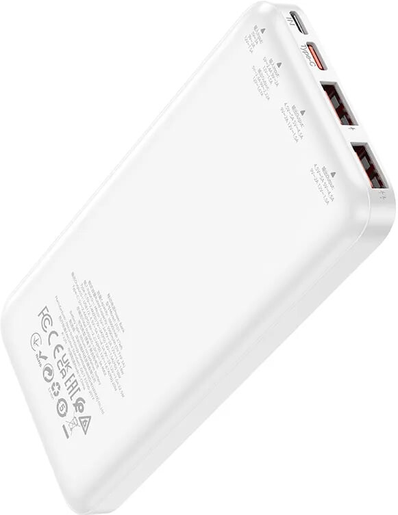 Універсальна мобільна батарея Hoco J101 Astute 10000mAh, 22.5W White (6931474782489)
