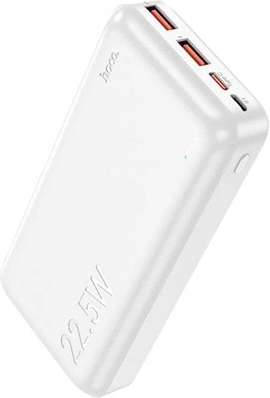 Універсальна мобільна батарея Hoco J101A Astute 20000mAh, 22.5W White (6931474782502)