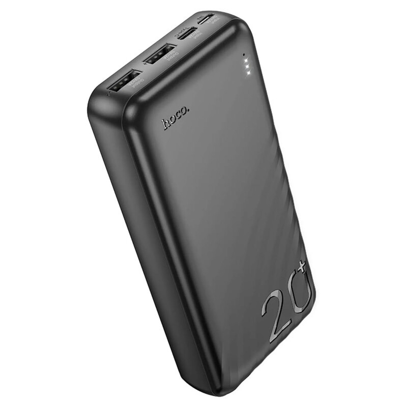 Универсальная мобильная батарея Hoco J123A Element 20000mAh, 10W Black (6942007612067)