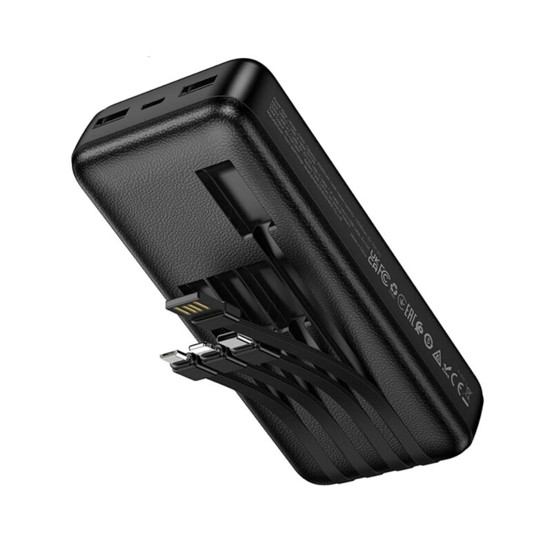 Универсальная мобильная батарея Hoco J163A Wonderful 20000mAh, 10W Black (6942007664592)