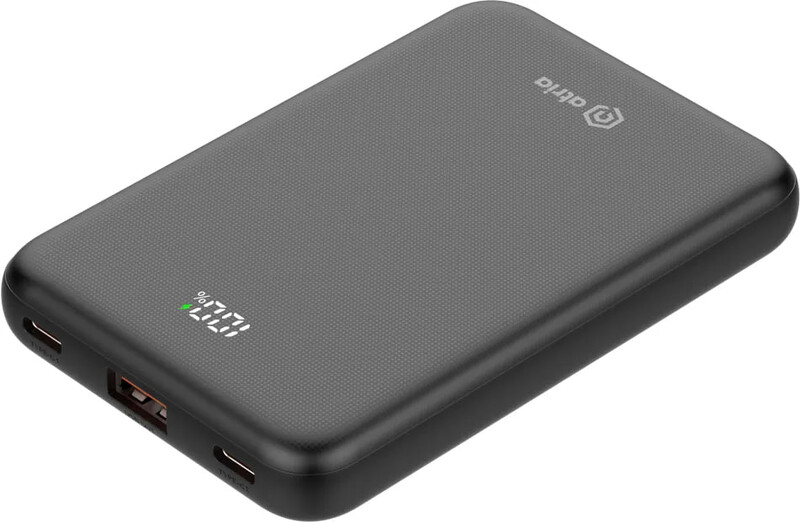 Универсальная мобильная батарея Atria 10000mAh, 22.5W Black (WPD-P91)