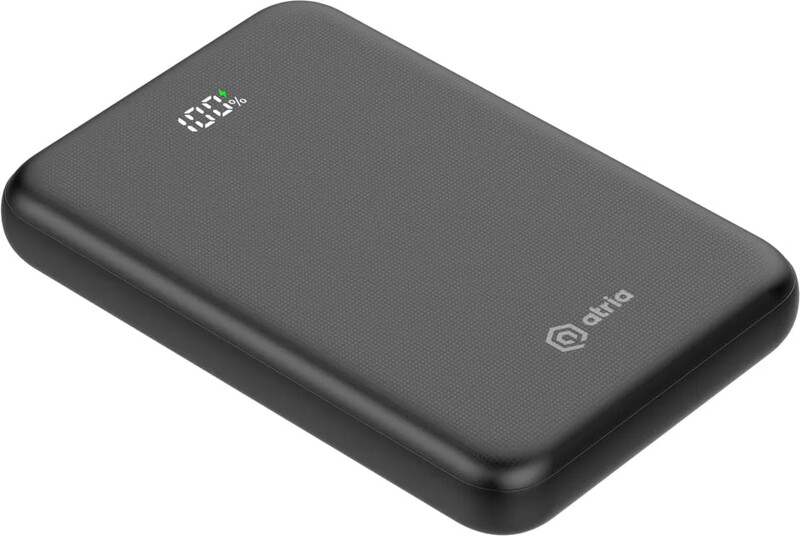Универсальная мобильная батарея Atria 10000mAh, 22.5W Black (WPD-P91)