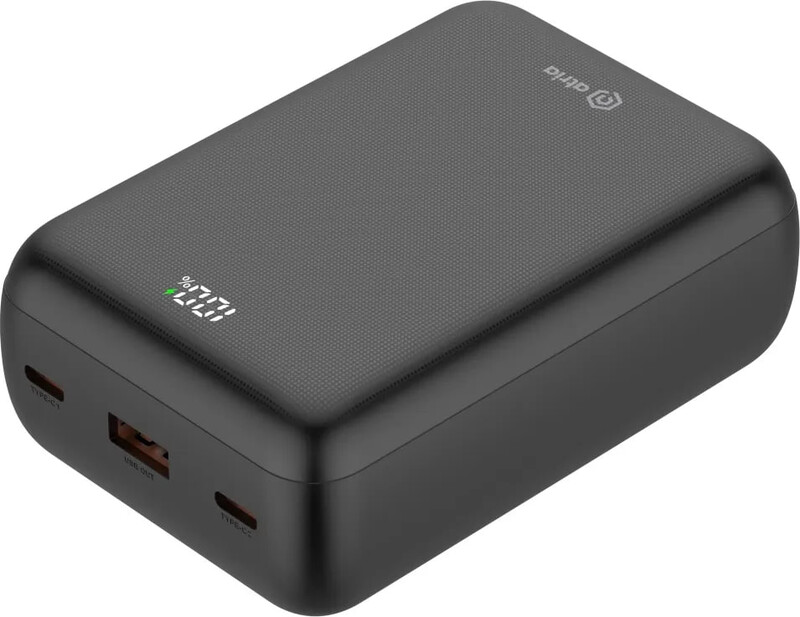 Універсальна мобільна батарея Atria 30000mAh, 22.5W Black (WPD-P93)