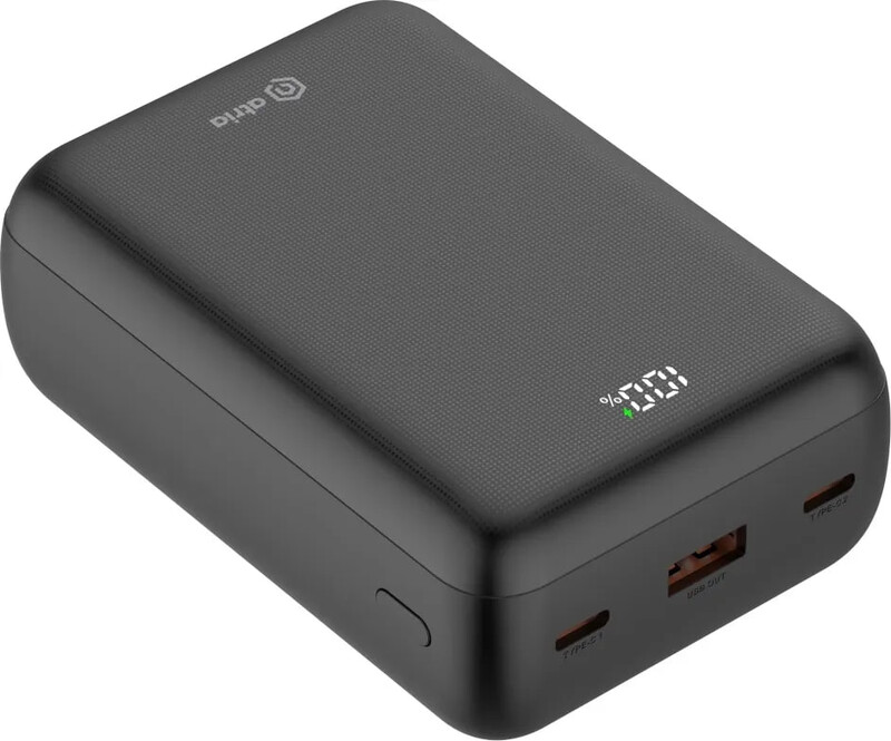 Універсальна мобільна батарея Atria 30000mAh, 22.5W Black (WPD-P93)