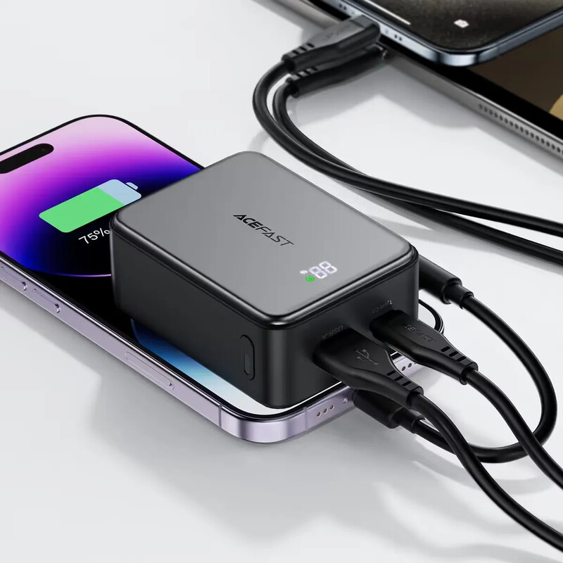 Универсальная мобильная батарея Acefast M28 10000mAh, 22.5W Black (6974316285984)