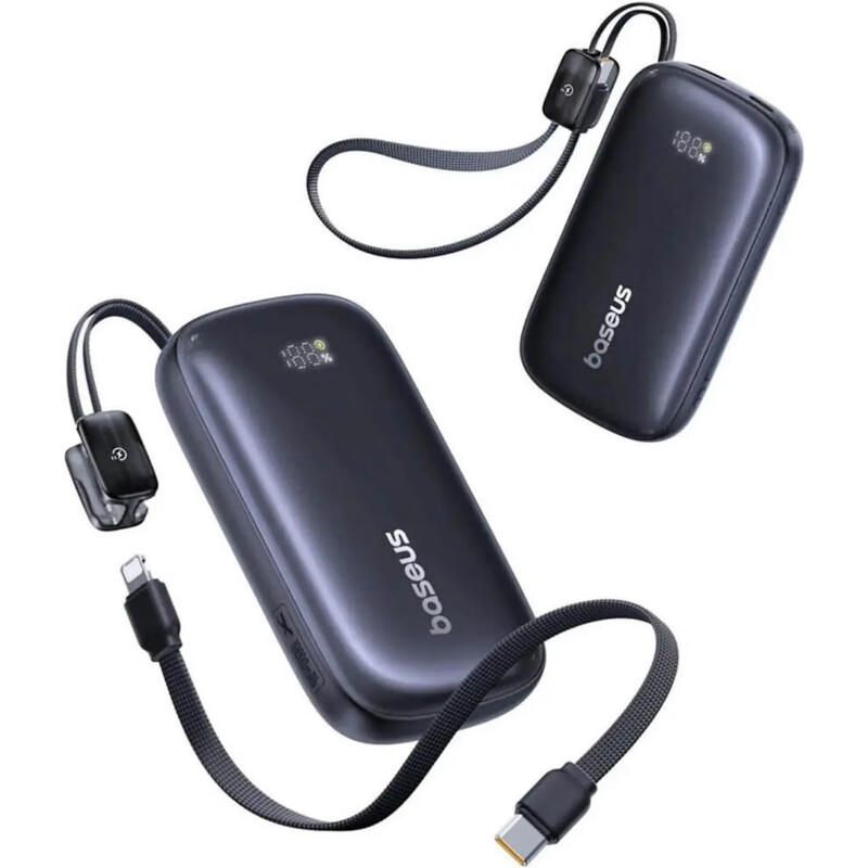 Универсальная мобильная батарея Baseus EnerFill FC21 Qpow 3 Ultra 20000mAh, 22.5W Cosmic Black (E0027M00)