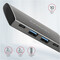Фото - USB-хаб Axagon Speedster 4 USB-C 10 Gbps Grey (HMC-4G2) | click.ua