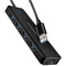 Фото - USB-хаб Axagon Travel hub 4-в-1 Black (HUE-C1A) | click.ua