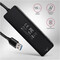Фото - USB-хаб Axagon Travel hub 4-в-1 Black (HUE-C1A) | click.ua