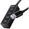 Фото - USB-хаб Axagon Mini hub SuperSpeed USB 1.2 м Black (HUE-M1AL) | click.ua