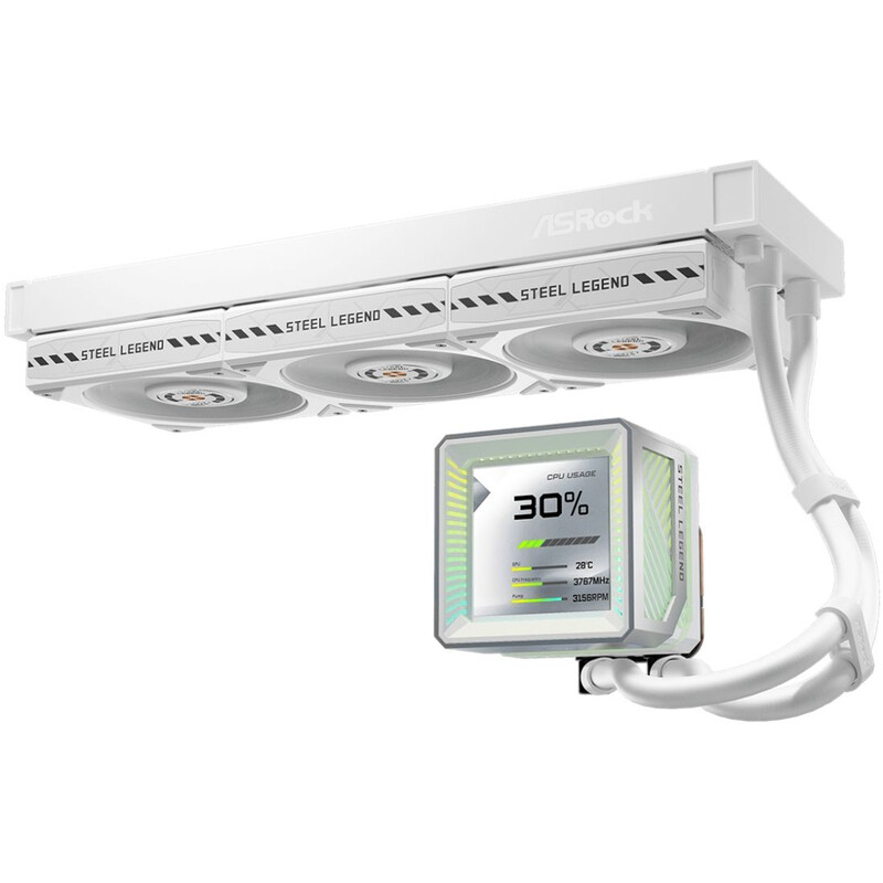 Система водяного охолодження ASRock Steel Legend 360 LCD White (Steel Legend 360 LCD)