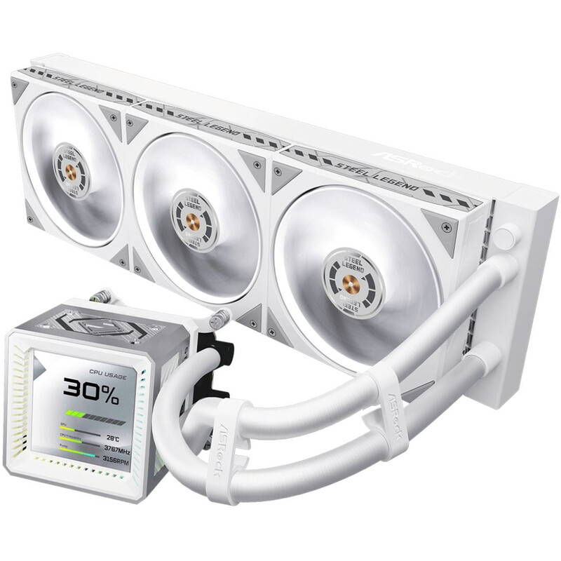 Система водяного охолодження ASRock Steel Legend 360 LCD White (Steel Legend 360 LCD)
