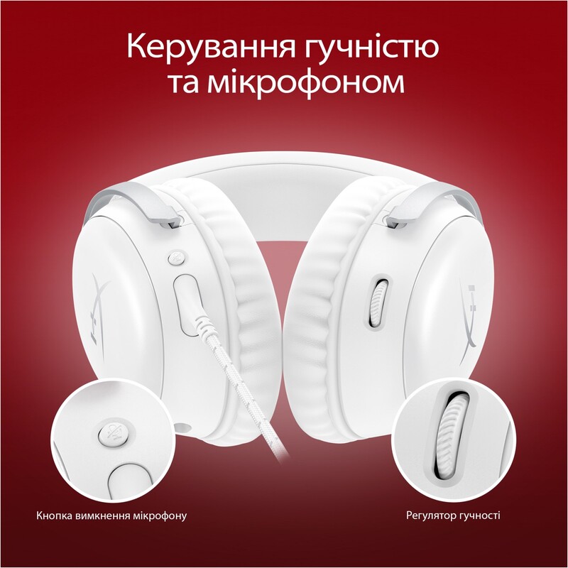 Гарнитура HyperX Cloud III White (BS7C1AA)
