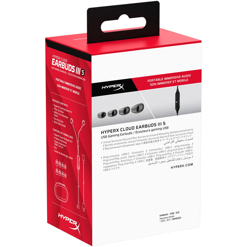 Гарнитура HyperX Cloud Earbuds III S Black (BN7S1AA)