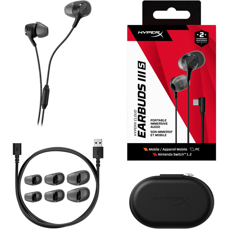 Гарнитура HyperX Cloud Earbuds III S Black (BN7S1AA)