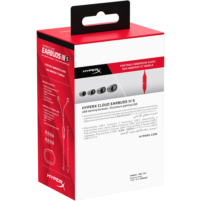 Гарнiтура HyperX Cloud Earbuds III S Red (BN7S2AA)