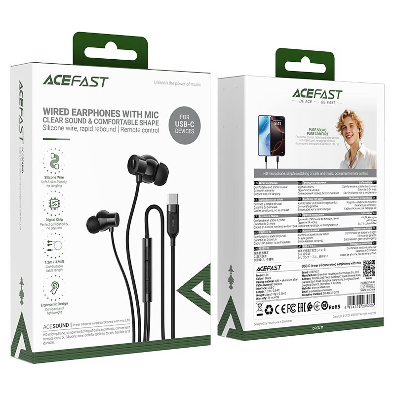 Гарнітура Acefast L10 Black