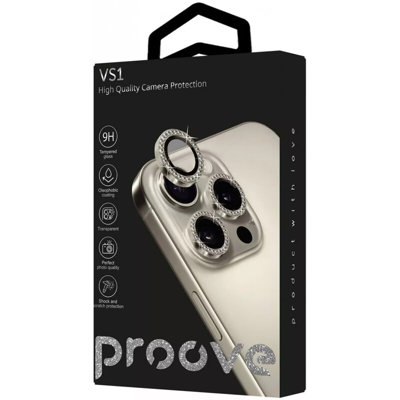 Защитное стекло Proove VS1 для камеры Apple iPhone 15 Pro/15 Pro Max Dark Blue (CPPVSI15PM26)
