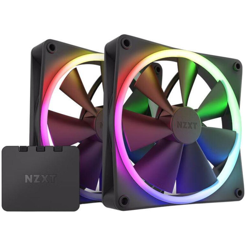 Вентилятор NZXT F140 RGB Twin Black (RF-R14DF-B1)