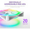 Фото - Вентилятор NZXT F140 RGB Duo White (RF-D14SF-W1) | click.ua
