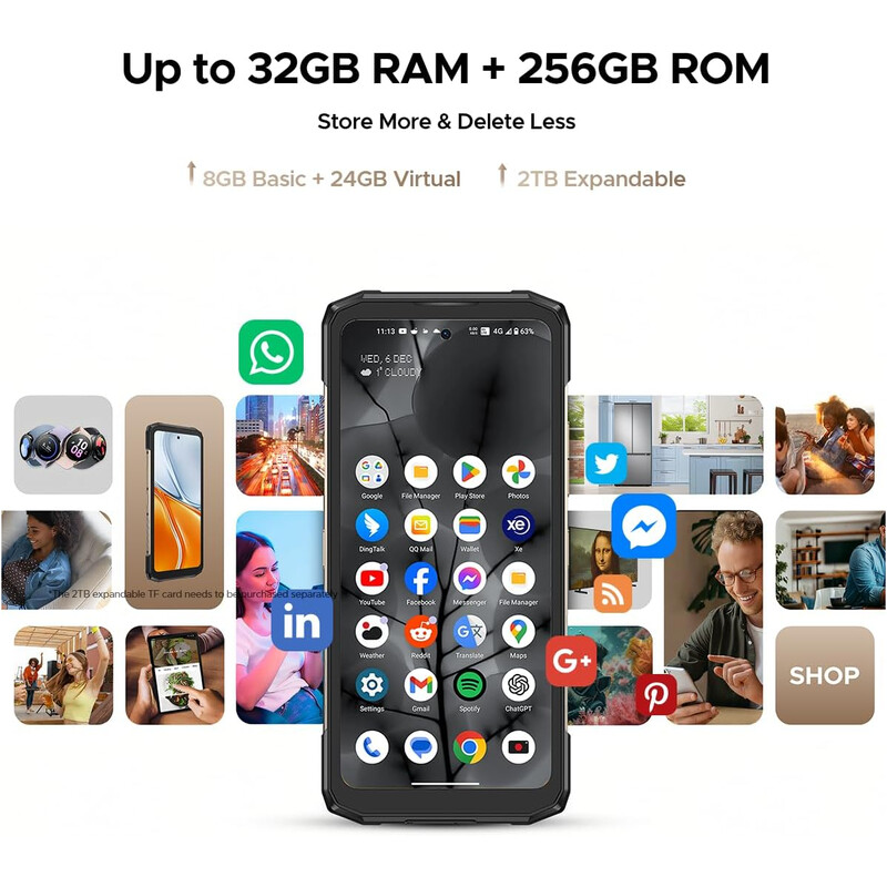 Смартфон Doogee Blade20 Turbo 8/256GB Gold