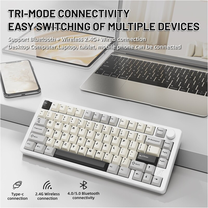Клавиатура Attack Shark X86 Starlight White (X86SW_AS)
