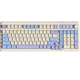 Клавіатура бездротова Aula S99 White/Purple (6948391209906)