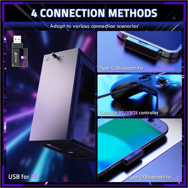 Bluetooth-гарнітура Attack Shark L80 Pro Wireless Black (L80PROB_AS)