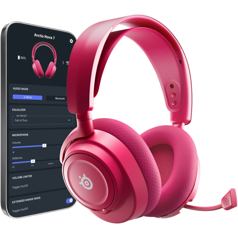 Bluetooth-гарнітура SteelSeries Arctis Nova 7 Gen 2 Wireless Magenta (61732)