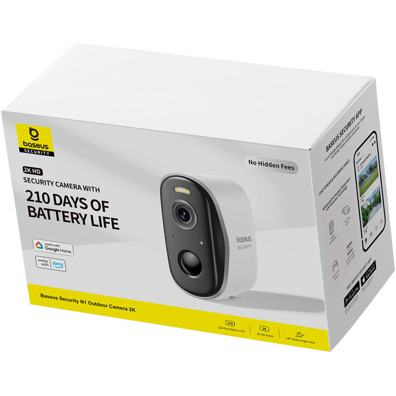IP-камера Baseus Security N1 2K Outdoor Camera White (S0ST002130)