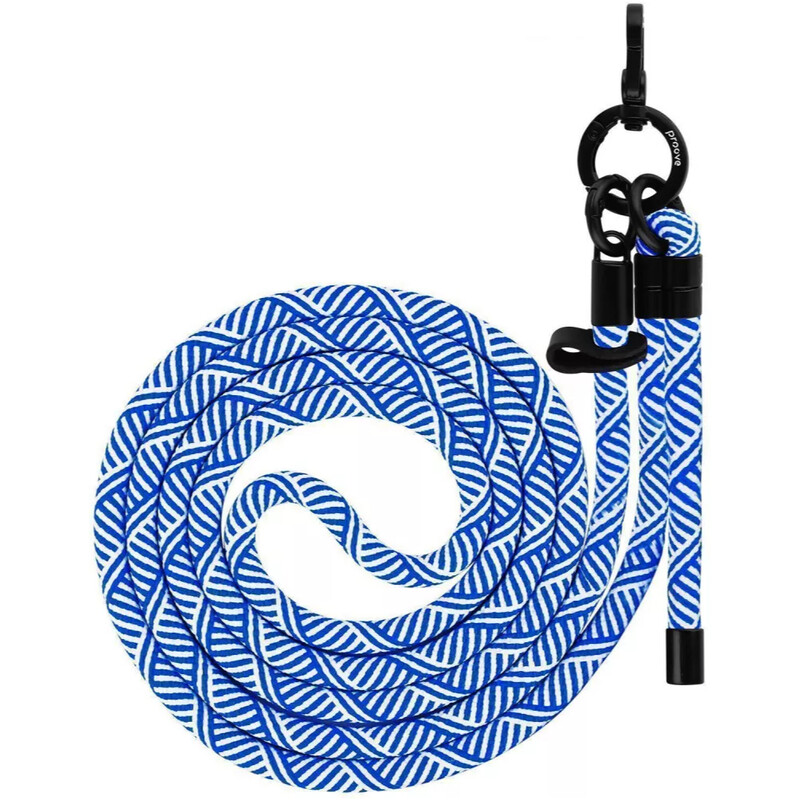 Ремінець для смартфона Proove Twist Line Cross-Body Strap Blue/White (PSBSUNOC1510)