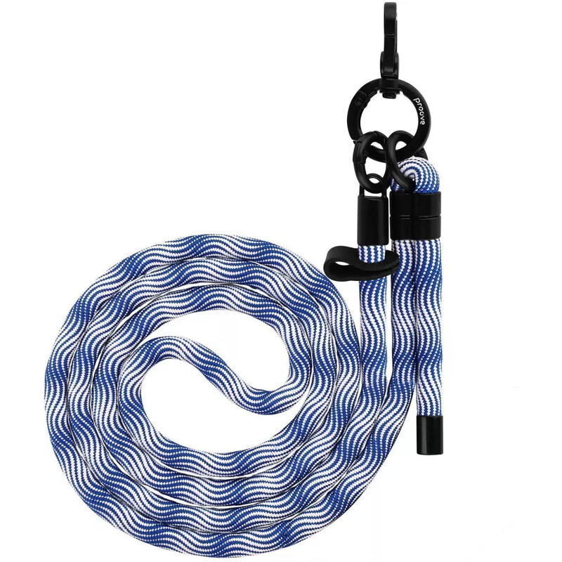 Ремешок для смартфона Proove Twist Spiral Cross-Body Strap Blue/White (PSBSUNSP1552)