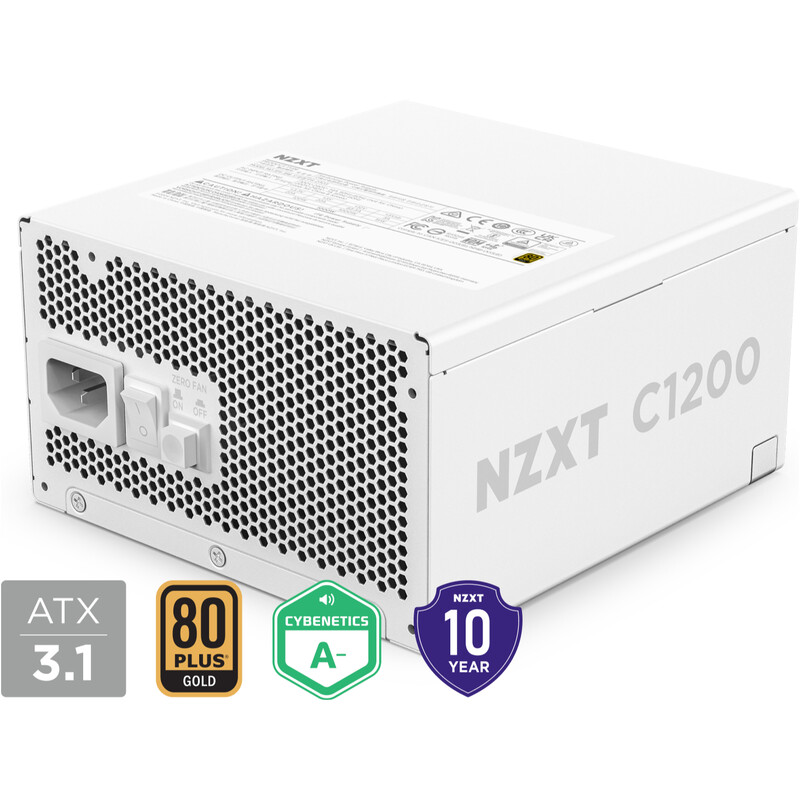 Блок живлення NZXT C1200 White (PA-2G2BW-EU) 1200W, 80+ Gold