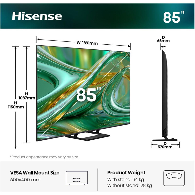 Телевізор Hisense 85E8S