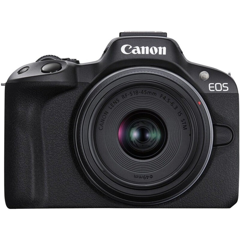 Цифрова фотокамера Canon EOS R50 + RF-S 18-45 IS STM Black Creator Kit (5811C036)