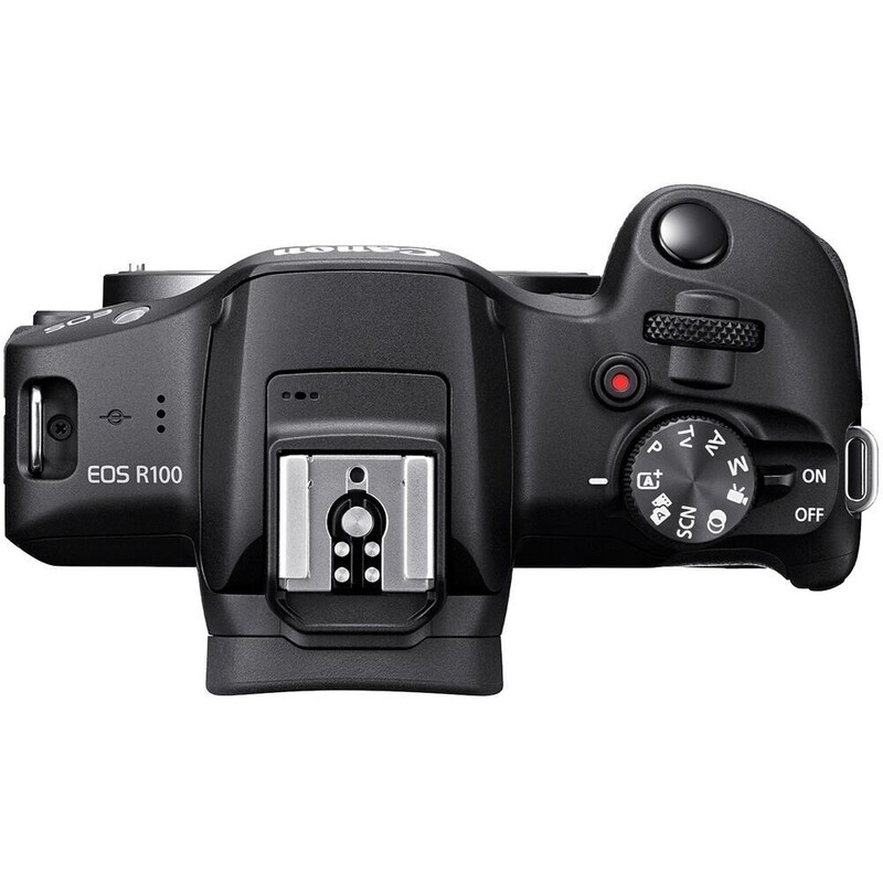 Цифрова фотокамера Canon EOS R100 + 18-45 IS STM Travel Kit (6052C074)