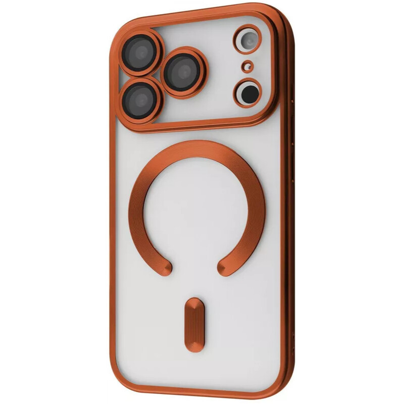 Чeхол-накладка PRC Metal Matte Case with Magnetic Ring для iPhone 17 Pro Cosmic Orange