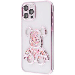 Чохол-накладка PRC Shining Bear Case iPhone 12 Rose Gold