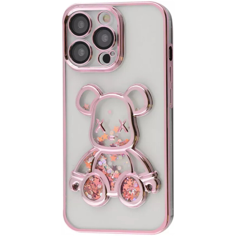 Чохол-накладка PRC Shining Bear Case iPhone 13 Pro Rose Gold