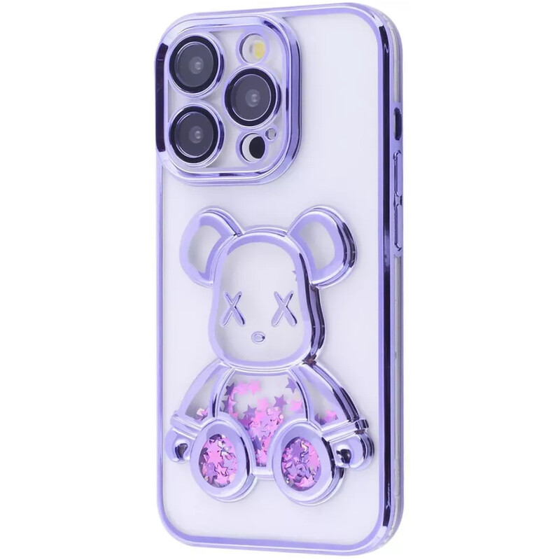 Чохол-накладка PRC Shining Bear Case iPhone 15 Pro Dark Purple