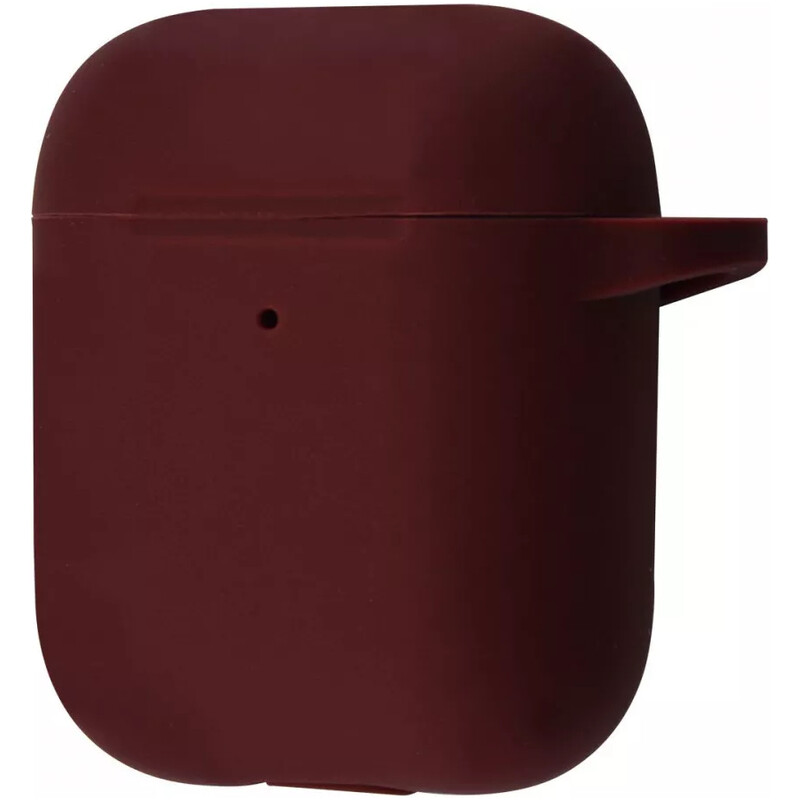 Чохол PRC Silicone Case New для Apple AirPods 1/2 Bordo