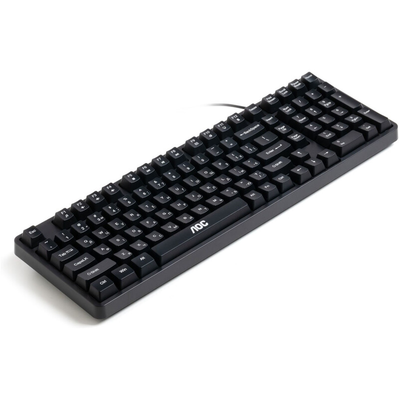 Клавiатура AOC GK116B LED USB UA Black (GK116B/97)