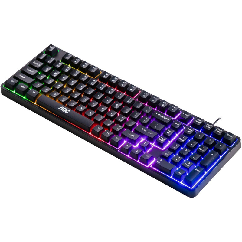 Клавiатура AOC GK116B LED USB UA Black (GK116B/97)